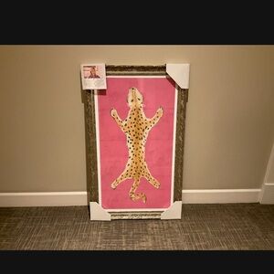 Leopard Limited Edition Art with Gold Frame
